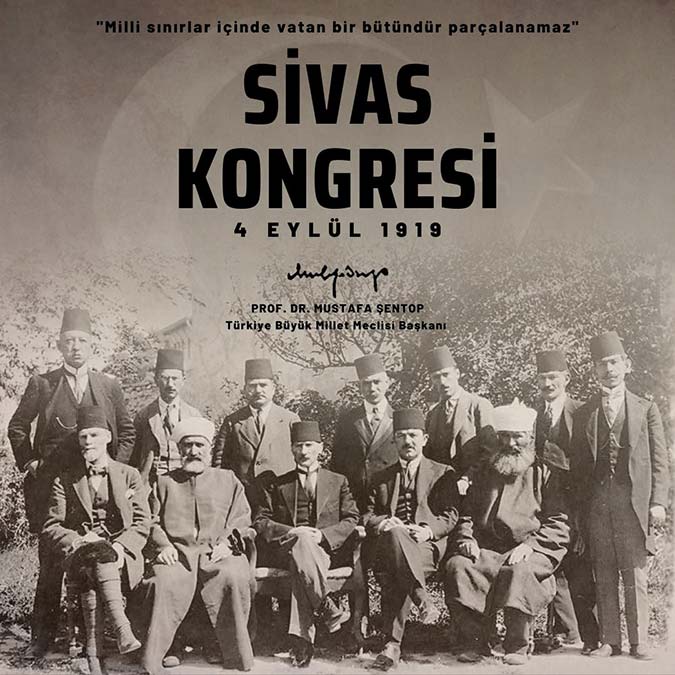 Şentop'tan Sivas Kongresi'nin 103'üncü yılı mesajı
