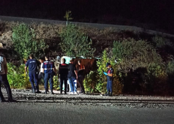 Traktör yol kenarındaki kayaya çarptı; 1 ölü