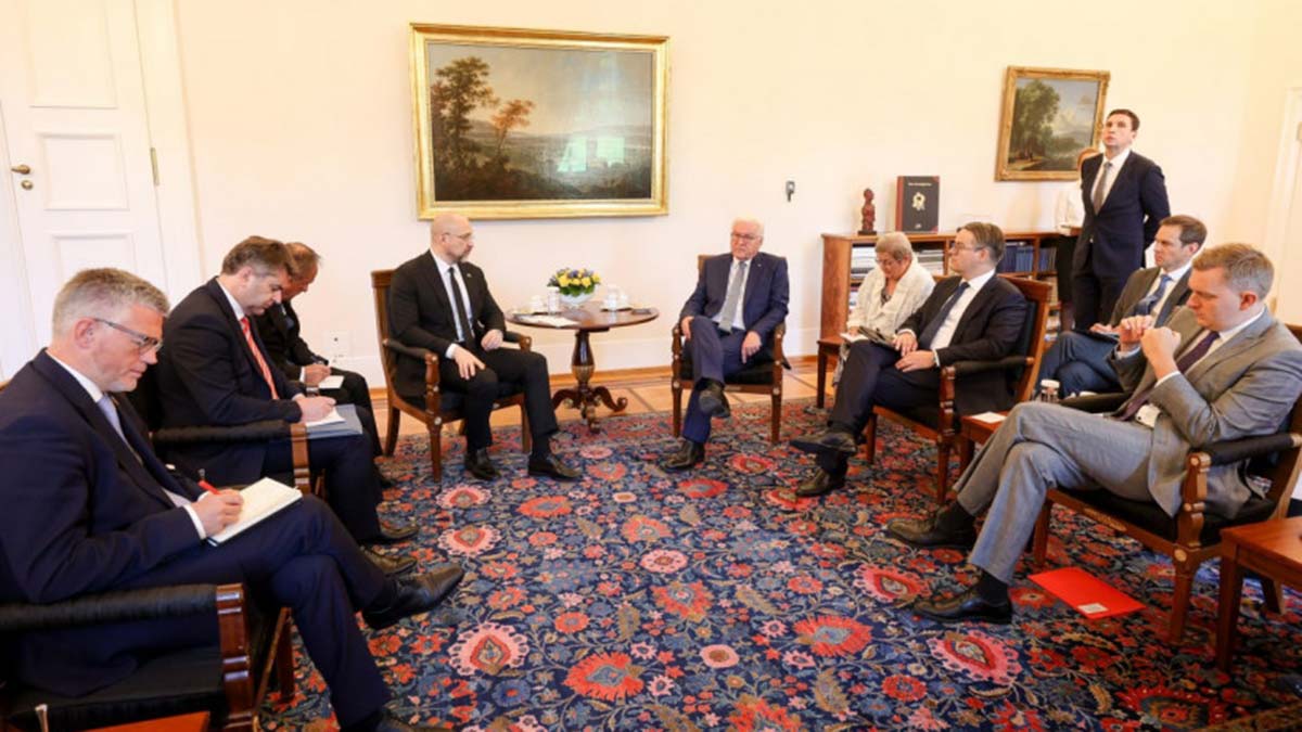 Ukrayna Başbakanı Denis Şmihal Almanya'da