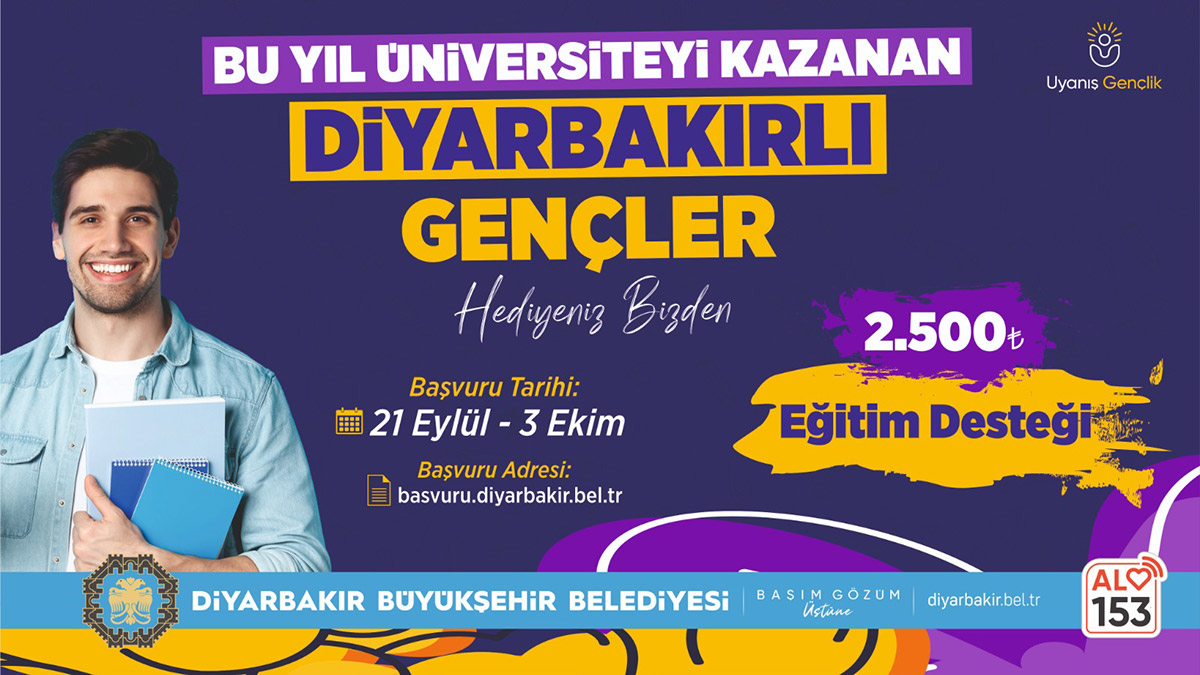 Diyarbakırlı öğrencilere 2 bin 500 TL katkı