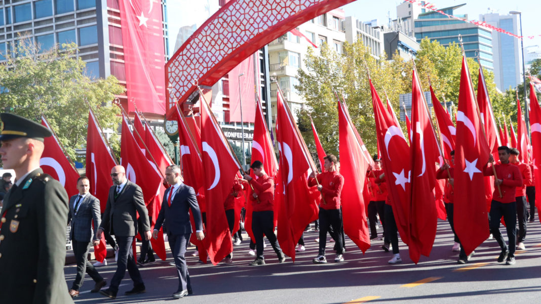 Ankara'da 29 Ekim yürüyüşü