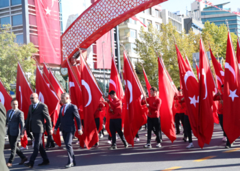 Ankara'da 29 Ekim yürüyüşü