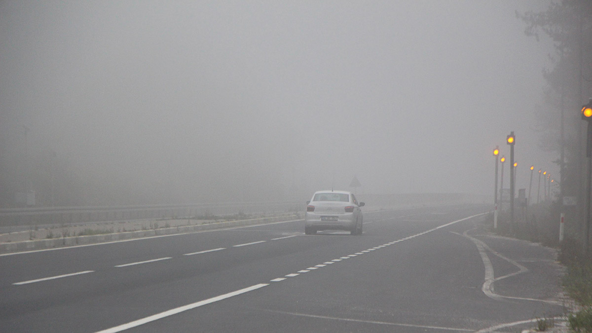 Bolu Dağı geçişinde yoğun sis