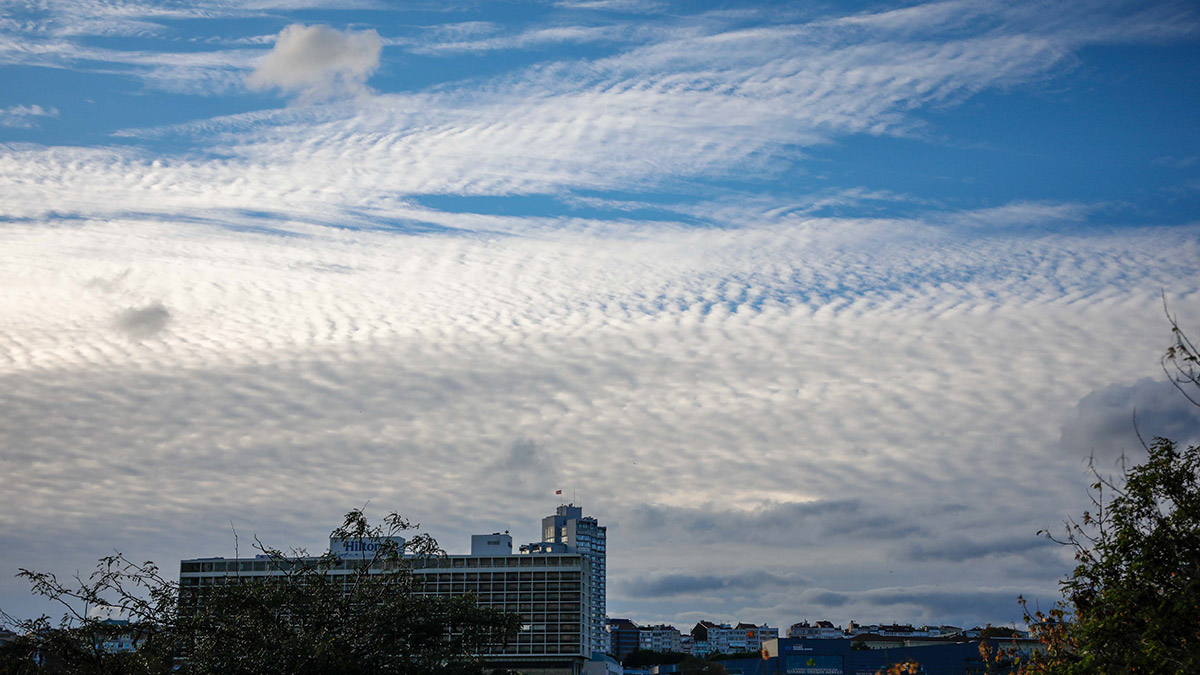 'Cirrocumulus' bulutları görsel şölen oluşturdu
