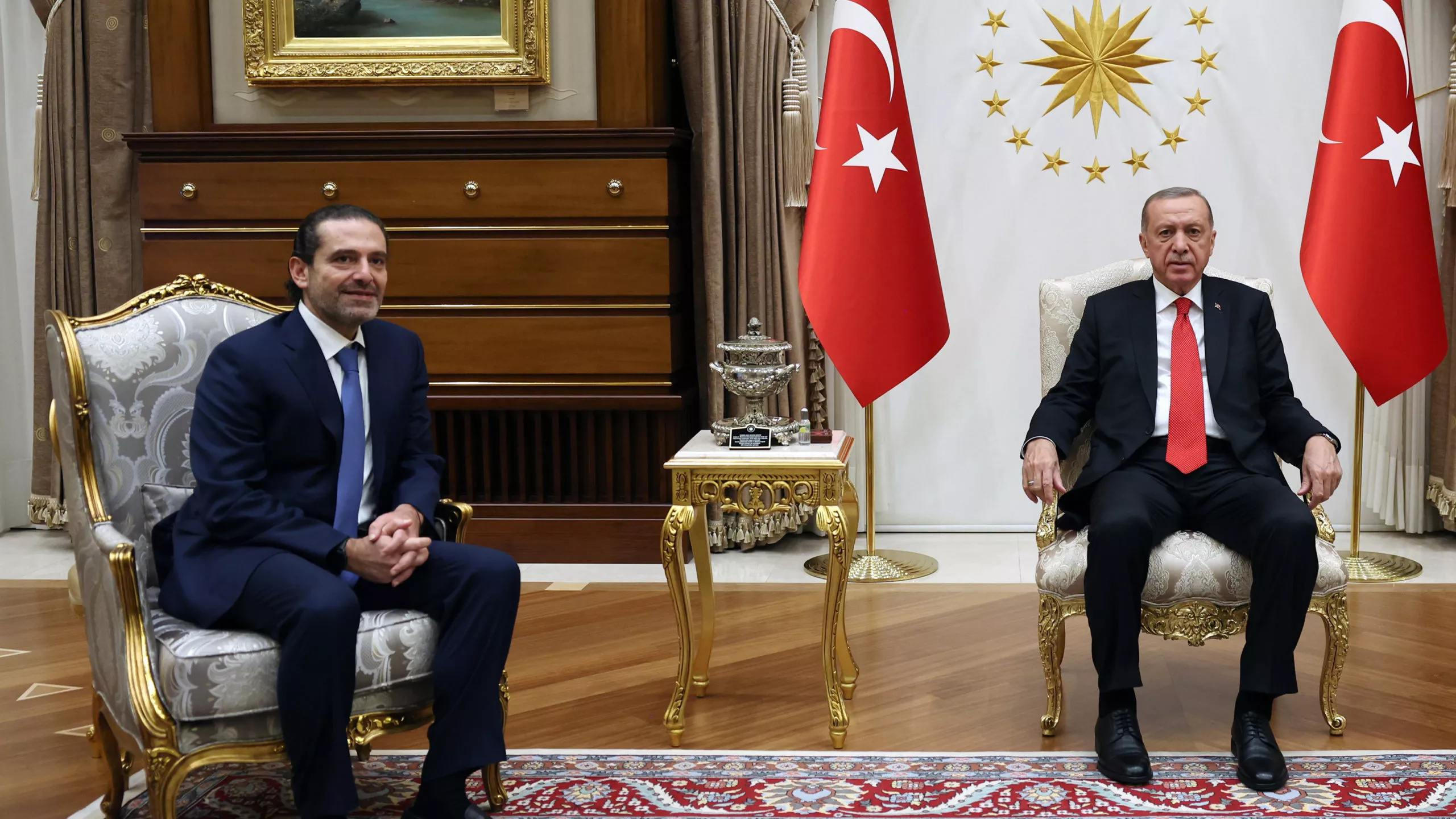 Erdoğan, eski lübnan başbakanı'nı kabul etti