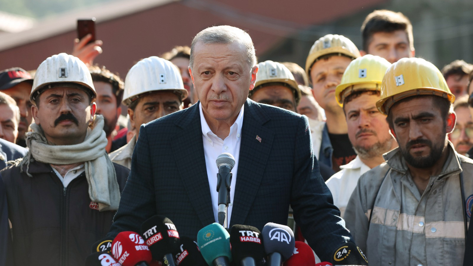 Erdoğan patlamanın yaşandığı maden ocağında