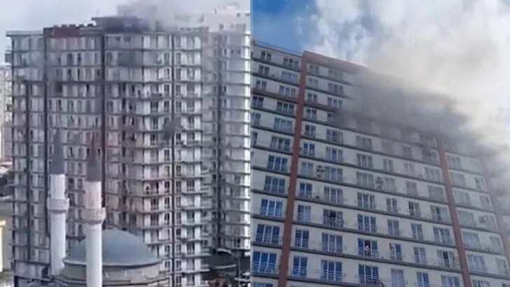 Esenyurt'ta rezidansta yangın paniği