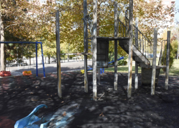 Eskişehir'de çocuk parkındaki oyuncaklar yakıldı