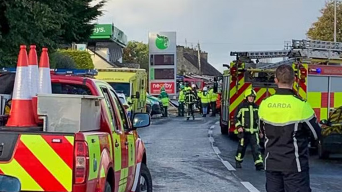 İrlanda'da benzin istasyonunda patlama