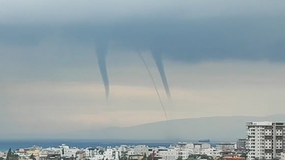 İskenderun Körfezi'nde 3 hortum