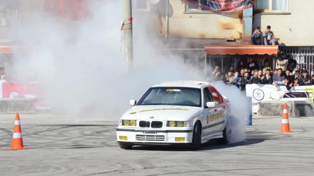 Kahramankazan'da drift festivali