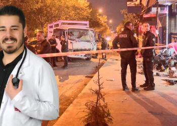 Kamyonetin çarptığı doktor hayatını kaybetti