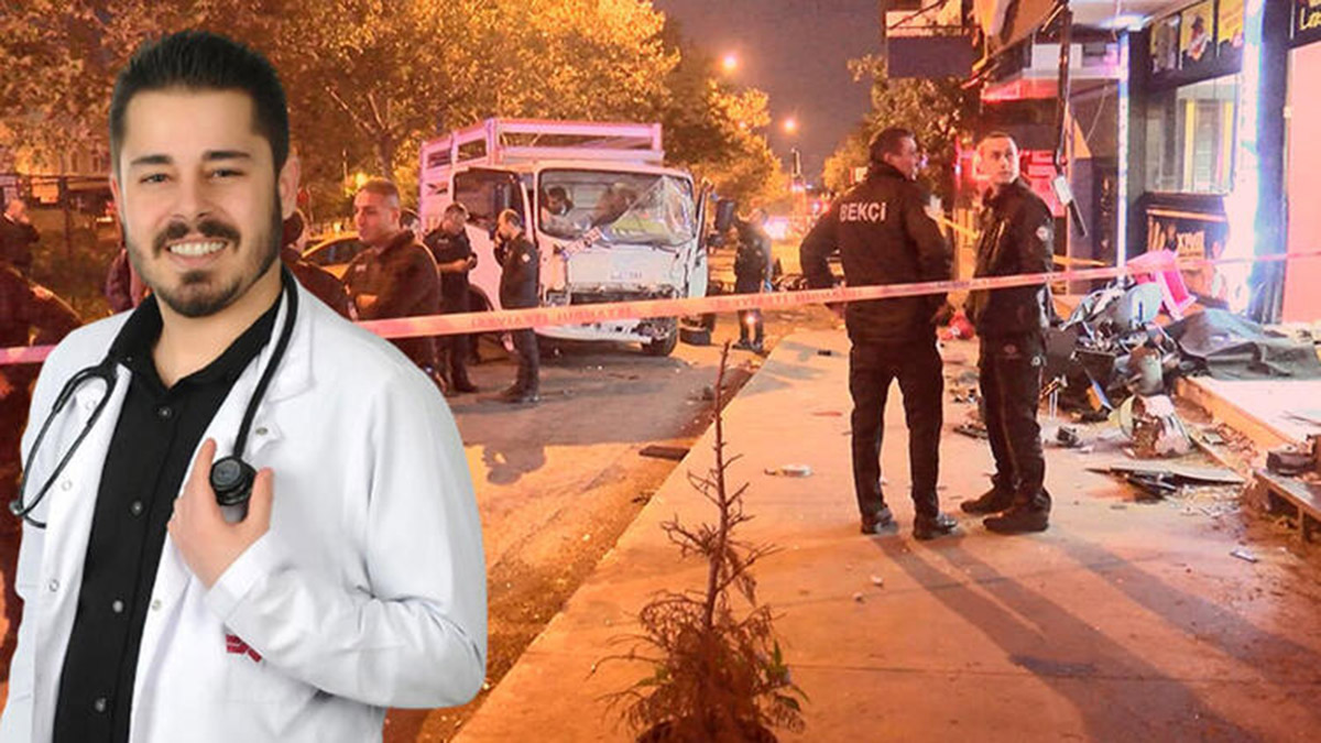Kamyonetin çarptığı doktor hayatını kaybetti