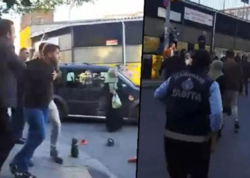 Kavgayı ayırmak isteyen zabıtalar darbedildi