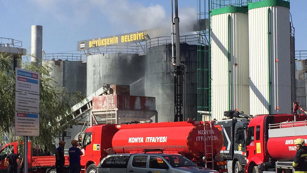 Konya'da asfalt şantiyesinde patlama: 2 yaralı