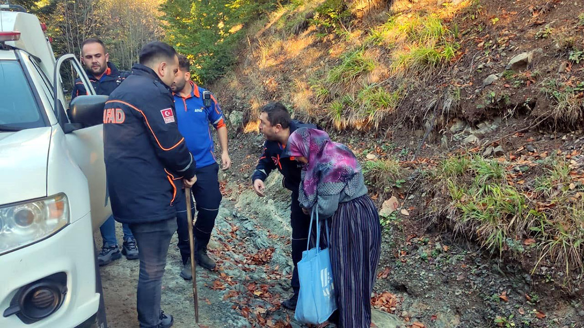 Mantar toplarken kaybolan kadın bulundu
