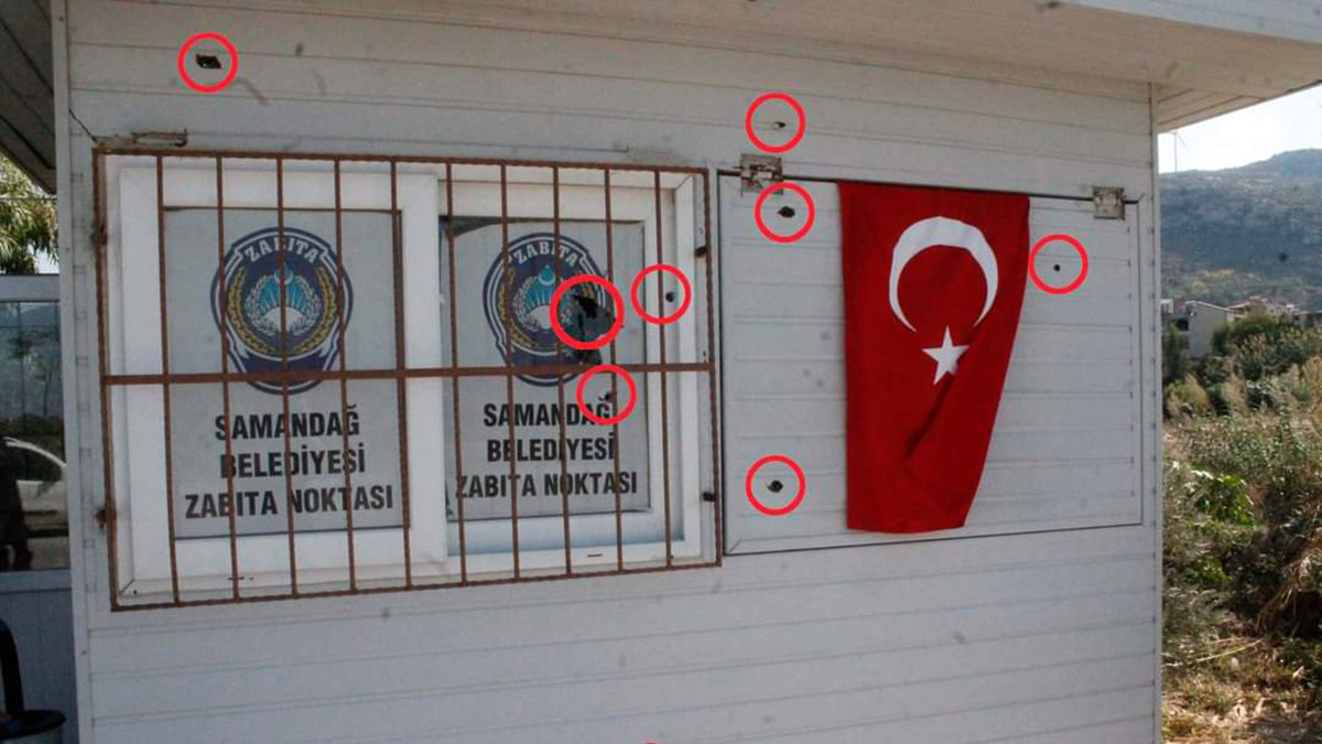 Samandağ'da belediye binasına silahlı saldırı