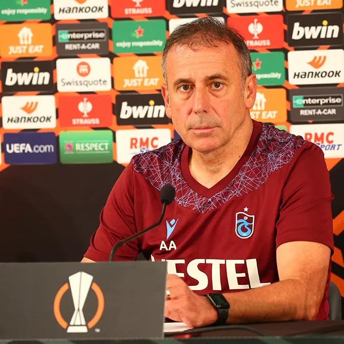 Trabzonspor teknik direktör abdullah avcı, "yarın umarım en iyi şekilde oyunun başından sonuna kadar doğru oynayarak oyunun karşılığını alırız” dedi.   