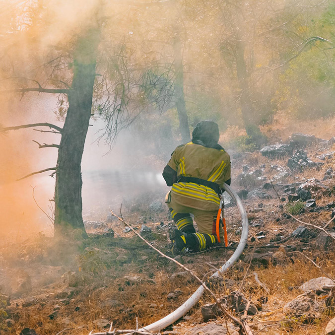 Akkuyu NGS sahasında yangın söndürme eğitimi