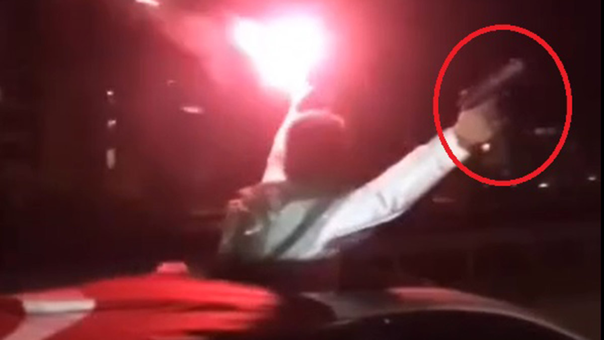 Asker uğurlamasında havaya ateş açtılar