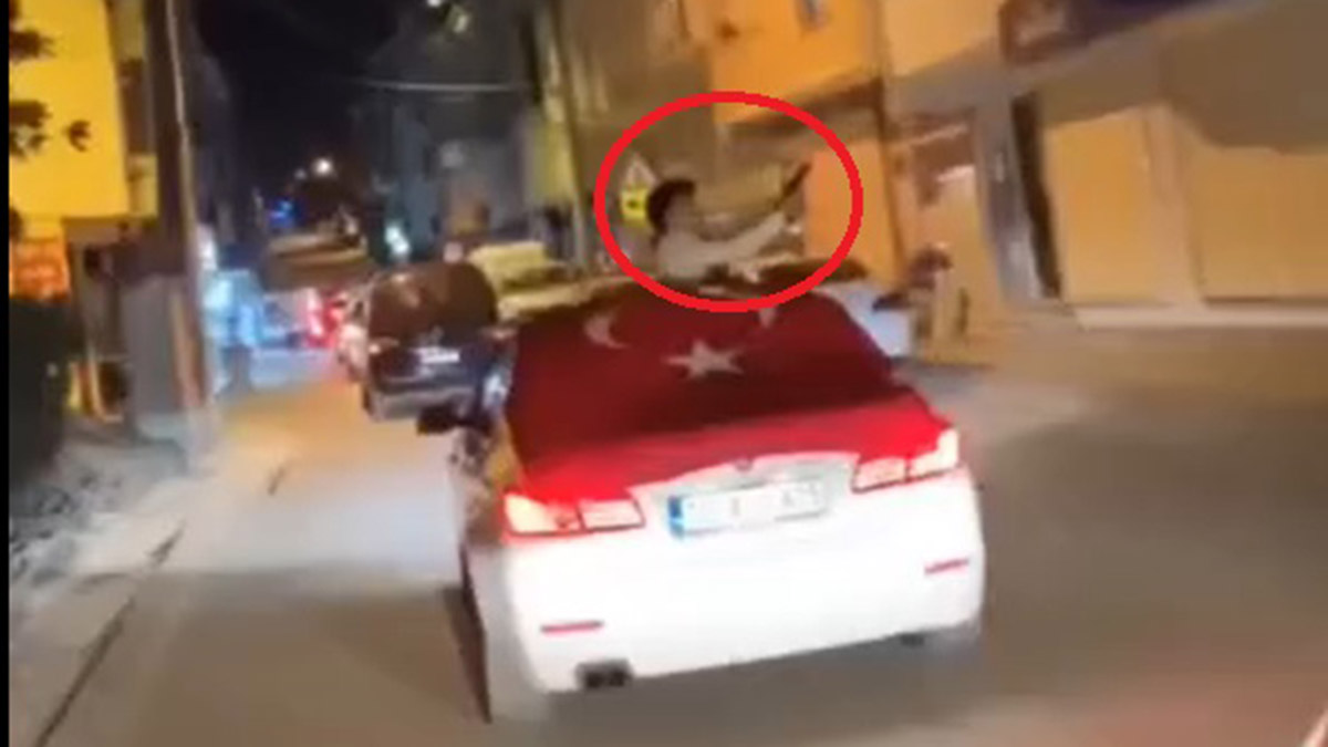 Asker uğurlamasında havaya ateş açtılar