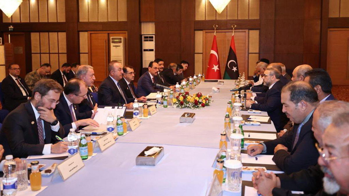 Mevlüt Çavuşoğlu ve heyeti Halid El-Meşri ile görüştü