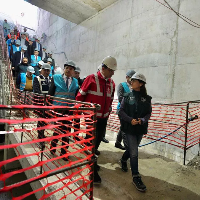 Çekmeköy-sancaktepe-sultanbeyli metro hattında ray kaynatma çalışmaları