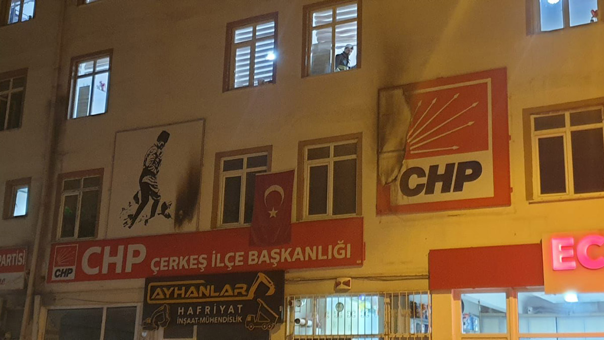 CHP Çerkeş İlçe Başkanlığı'na saldırı