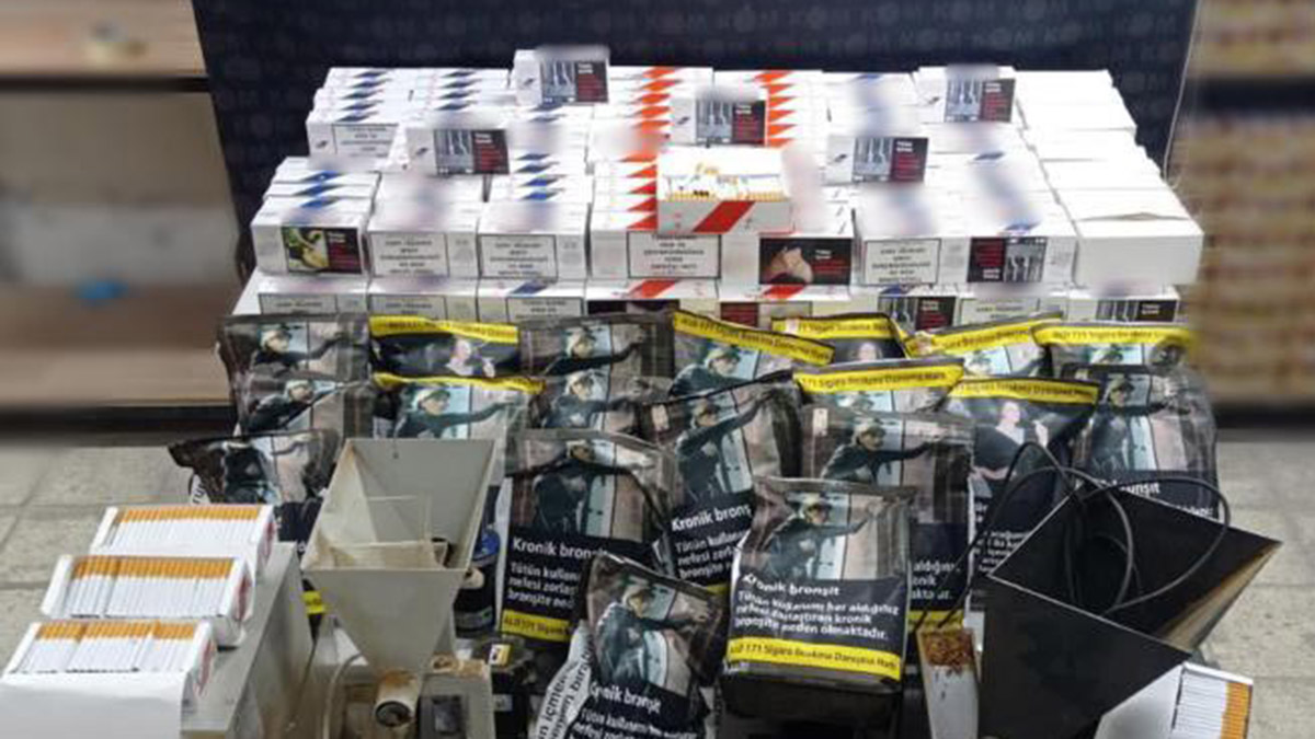 650 kilo kaçak tütün ve 47 bin makaron ele geçirildi
