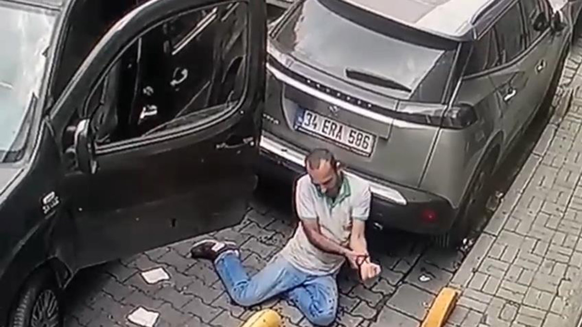 Döner bıçağıyla otomobil sürücüsüne saldırı