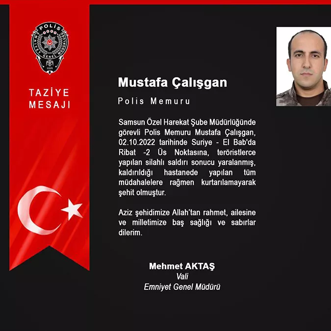 1 özel harekat polisi şehit oldu