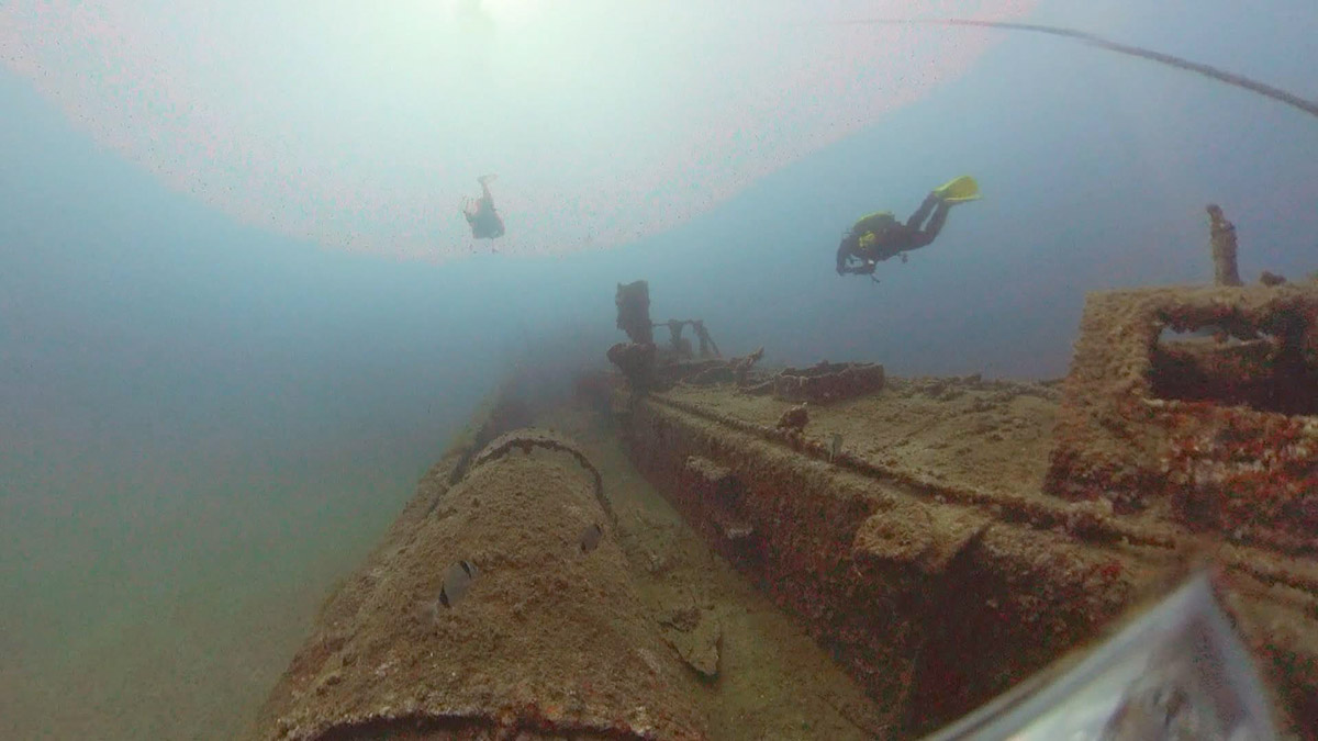 Çanakkale Savaşları Gelibolu Tarihi Alan Başkanlığı tarafından 14 dalış noktasıyla ziyarete açılan ve 1'inci Dünya Savaşı batıklarına tarihi yolculuk.