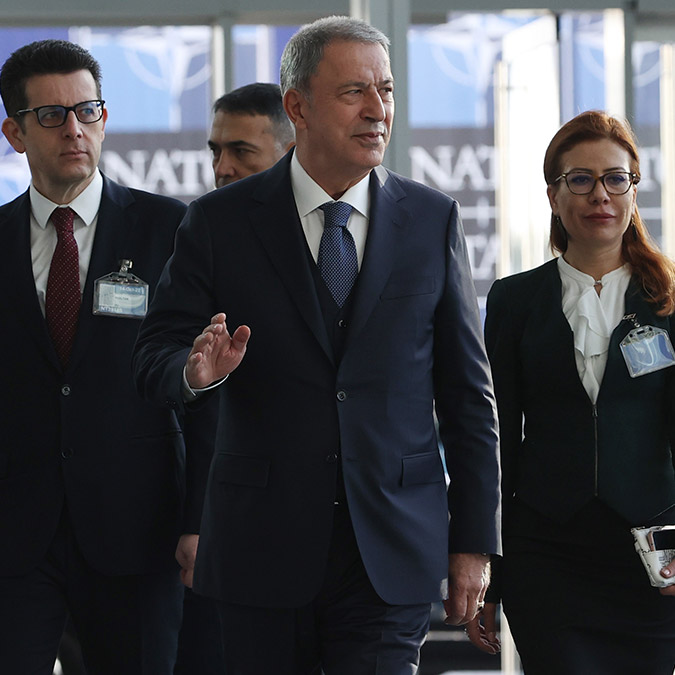 Hulusi Akar NATO Savunma Bakanları Toplantısı'nda