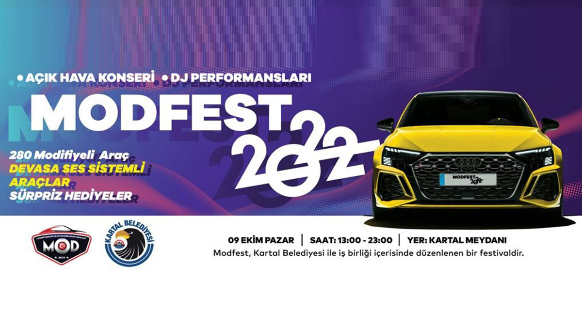 Modifiye araç tutkunları Kartal'da buluşuyor