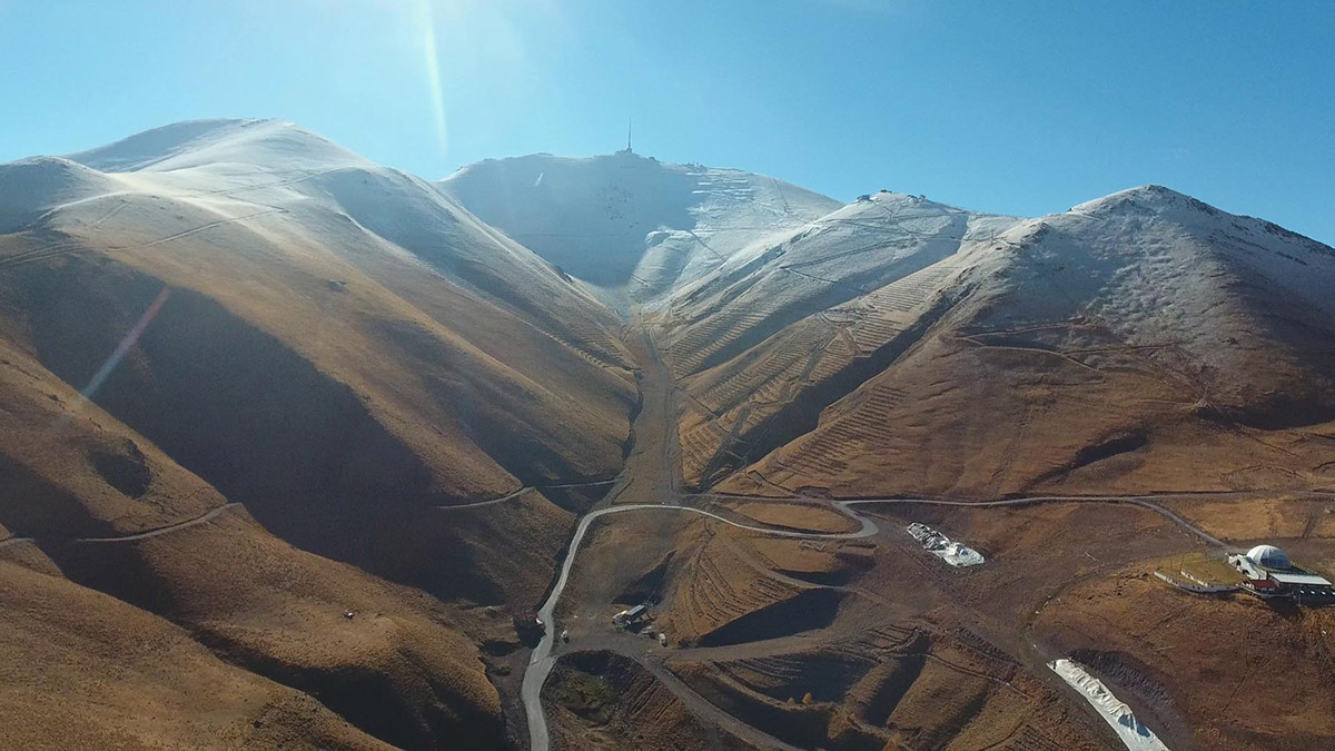 Palandöken'e mevsimin ikinci karı yağdı