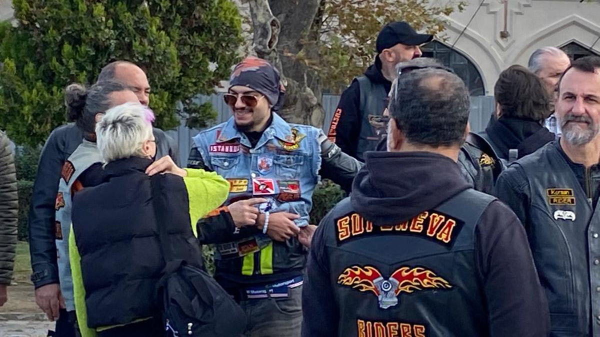 Gazeteci Rauf Gerz'in motosikletçi dostları bir araya geldi