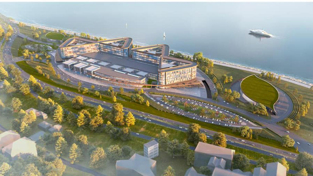 Rize Şehir Hastanesi'nin dolgusu yüzde 73 tamamlandı