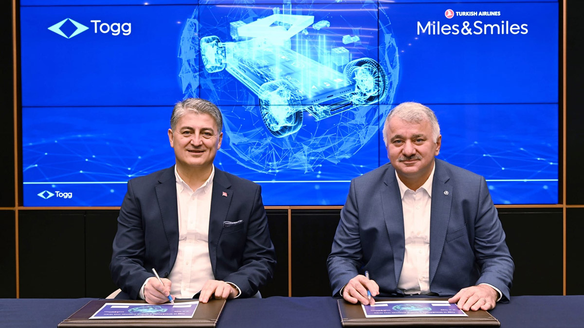 Türk Hava Yolları ile Togg arasında mil birliği anlaşması