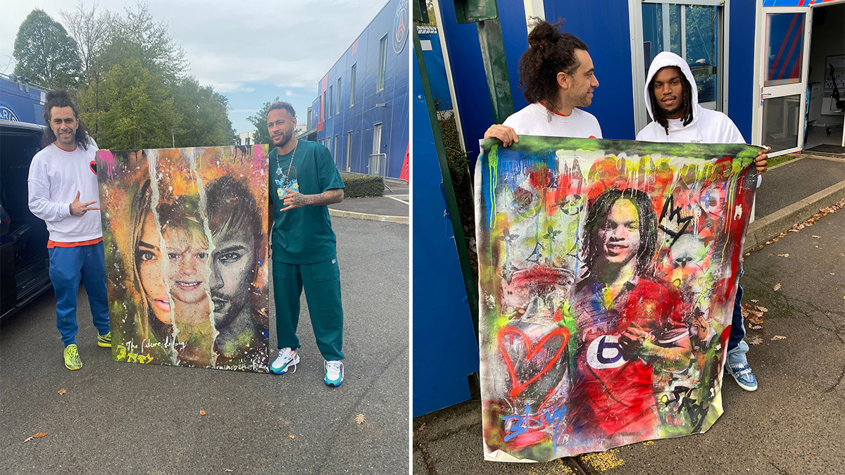 PSG'nin yıldızlarına özel tablolar