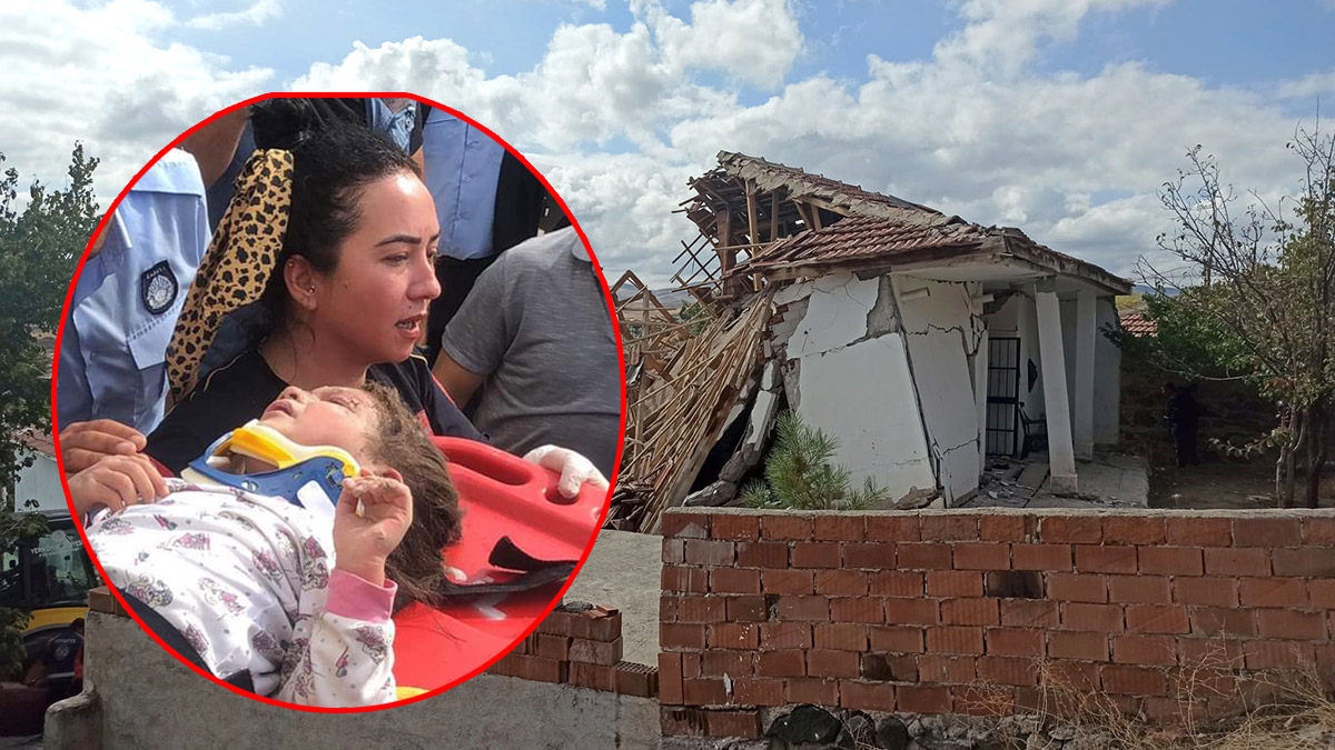 Yozgat'ta doğal gaz patlaması; 2 katlı bina çöktü