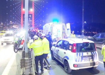 15 Temmuz Şehitler Köprüsü'nde motosiklet kazası