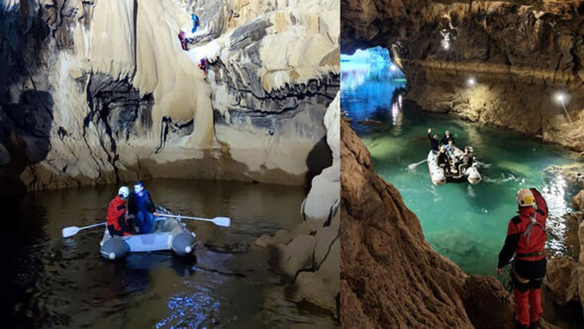 Altınbeşik Mağarası'nın 2'nci katına araştırma tırmanışı