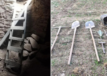 Antik kentte kaçak kazıya suçüstü; 4 gözaltı