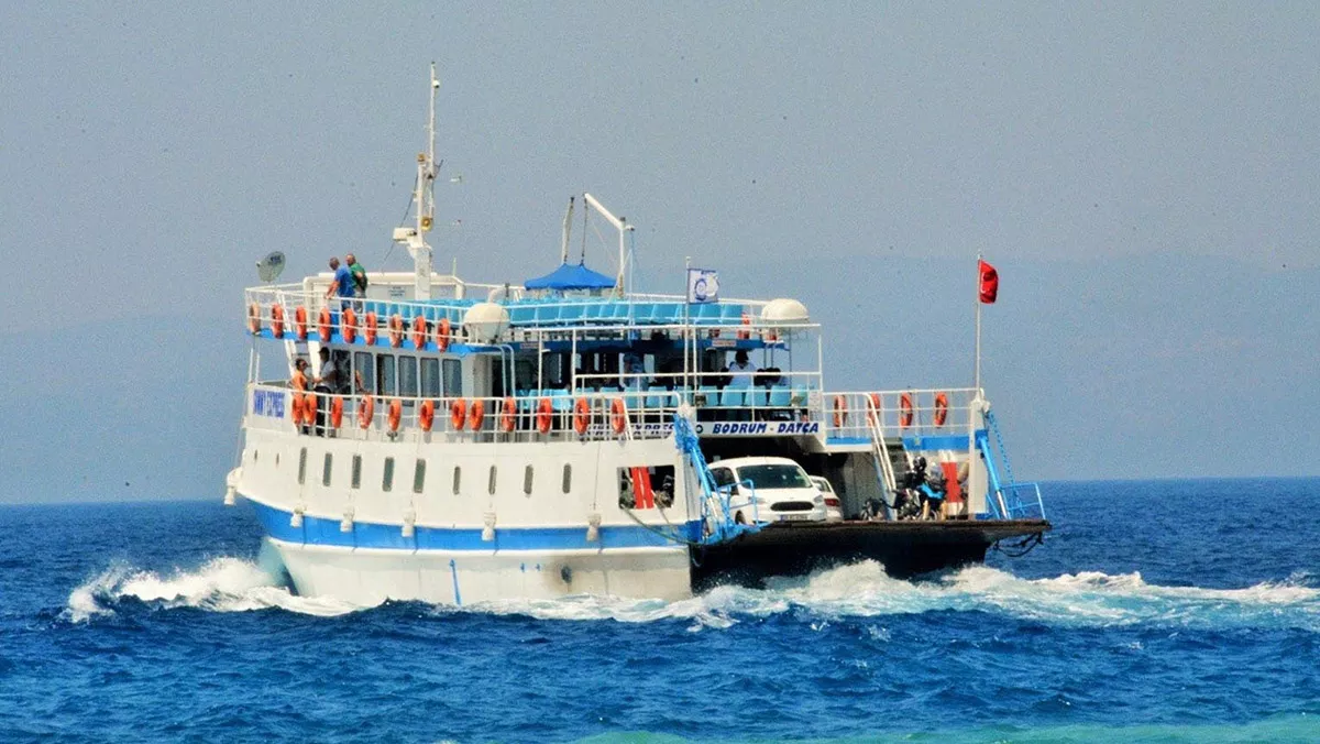 Bodrum-datça arası feribot seferleri iptal edildi