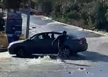 Bodrum'da ana isale hattı patladı