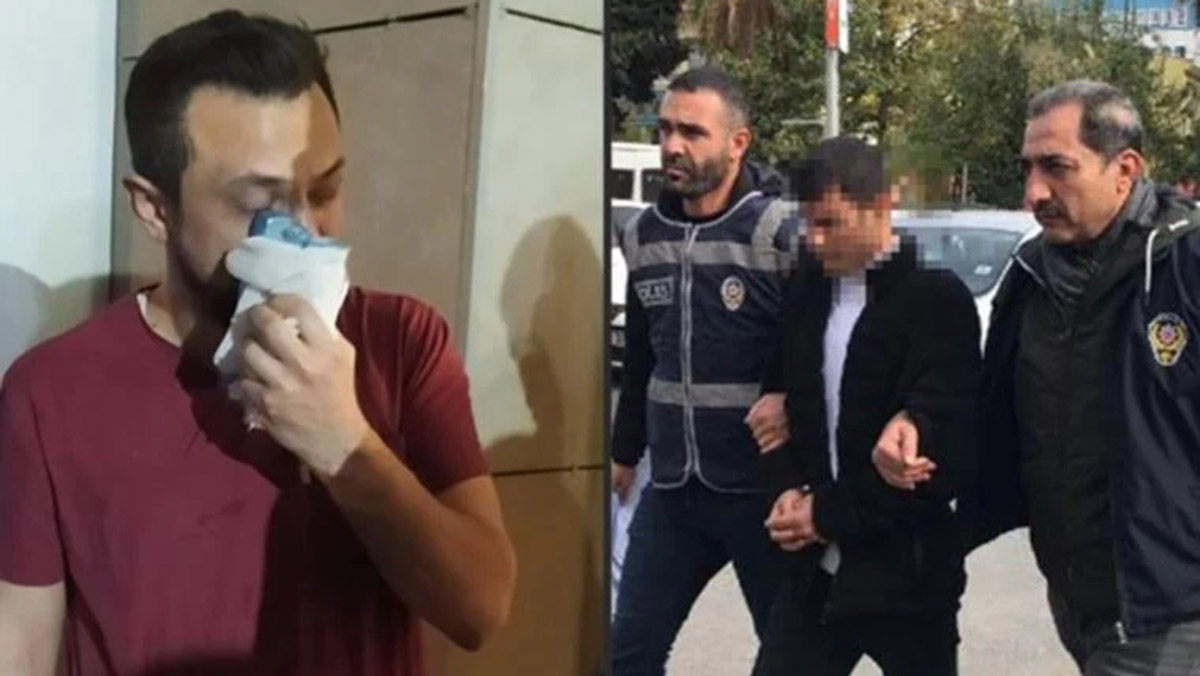 Doktorun burnunu kıran hasta yakını adliyede