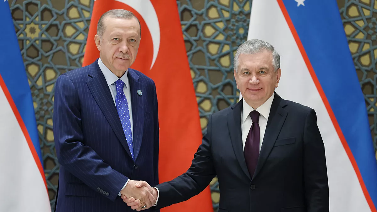 Erdoğan, özbekistan cumhurbaşkanı ile görüştü