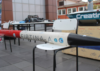 'Fırtına' isimli roket TEKNOFEST'te sergileniyor