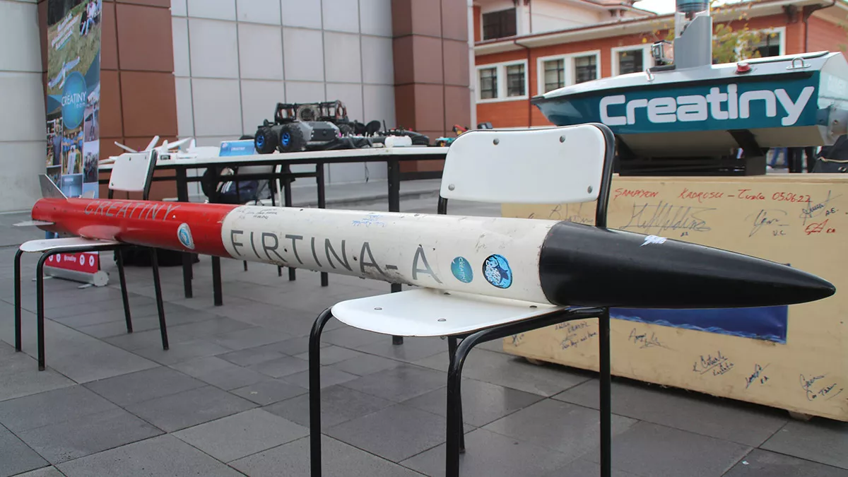 'fırtına' isimli roket teknofest'te sergileniyor