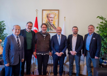 Göztepe ile Altay başkanları Egemenlik Evi'inde